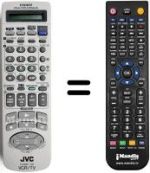 Gleichwertige Fernbedienung JVC HR-S9700