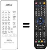 Gleichwertige Fernbedienung MEMORY TELETEXT