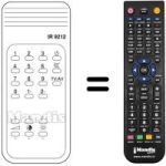Télécommande équivalente MG 9212
