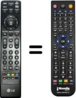 Télécommande équivalente LG 42 PG 2000