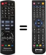 Télécommande équivalente Panasonic DMP-BDT310