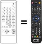 Télécommande équivalente Daewoo DMQ 1417