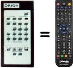 Télécommande équivalente Orion TVC 1699