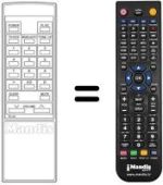 Télécommande équivalente 076G066001