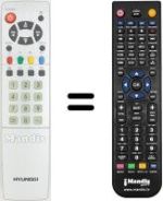 Replacement remote control Hyundai HLT 2051