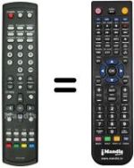 Replacement remote control Hyundai LCD 19 WD