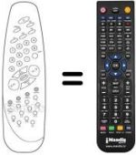 Télécommande équivalente RC 1030