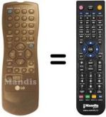 Télécommande équivalente RC 1123402 / 00