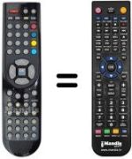 Replacement remote control RC 1166