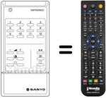 Télécommande équivalente RC 238