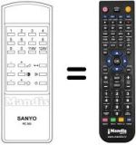 Télécommande équivalente RC 302