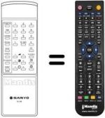 Télécommande équivalente RC 307