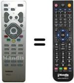Télécommande équivalente Teleavia 32 WH 412 B