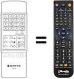 Télécommande équivalente RC 315