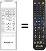 Télécommande équivalente RC 347