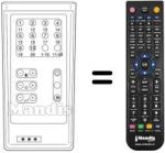 Télécommande équivalente RC 4-F
