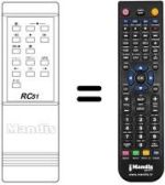 Télécommande équivalente RC 51
