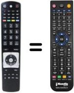 Télécommande équivalente RC 5110