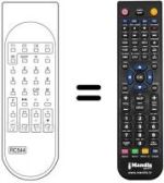 Télécommande équivalente RC 544