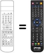 Télécommande équivalente RC 8077 / VE