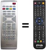Télécommande équivalente PYE 15 PF 5120 / 01