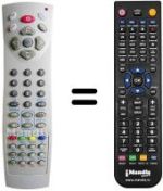 Télécommande équivalente Autovox AX 14DVX 07