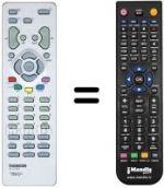Télécommande équivalente Teleavia DTI 551