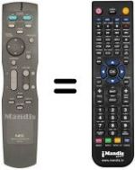 Replacement remote control Nec PDP 43 MP3