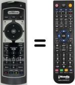 Télécommande équivalente Irradio DVT 1000