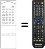 Télécommande équivalente RM-105