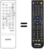 Télécommande équivalente Sony RM-634 A