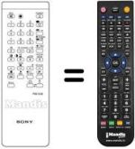 Télécommande équivalente RM-636
