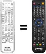 Télécommande équivalente Sony KV-14 V5B