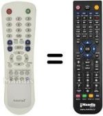 Replacement remote control Amstrad T 2010