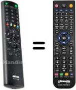 Télécommande équivalente Sony KV-29 FX66E