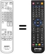 Télécommande équivalente RMT-V166 J