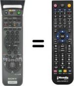 Gleichwertige Fernbedienung Sony SLV-SF 90