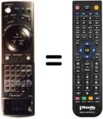 Télécommande équivalente Sharp VC H94 GM