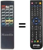 Télécommande équivalente SR 160
