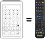 Replacement remote control UNIVERSUM 9266552