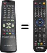 Gleichwertige Fernbedienung Samsung CW 30A90SD