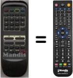 Télécommande équivalente JXZB