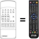 Télécommande équivalente Mivar 22 C 7L MONO