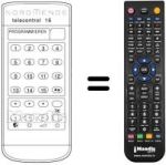 Replacement remote control TELECONTROL 16