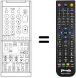 Télécommande équivalente TNQ 8E 0443