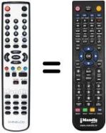 Télécommande équivalente Sansui TV 2520