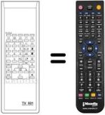 Télécommande équivalente TV 501