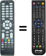 Télécommande équivalente Hifivox 32 E 92 NH 22 W