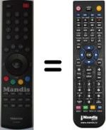 Télécommande équivalente Toshiba 32 AV 500 P