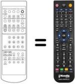 Télécommande équivalente UK 60002
